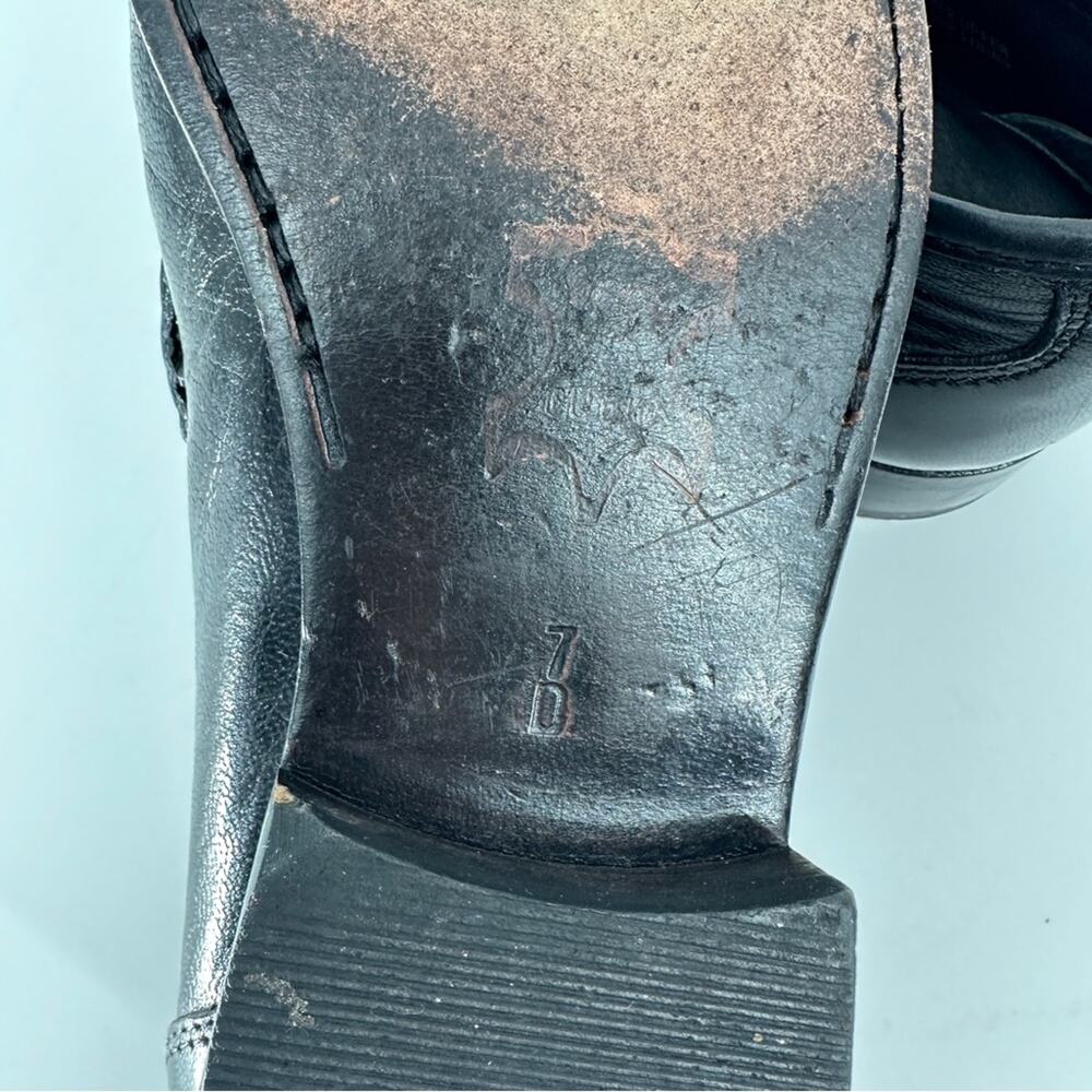 $11SALE!!! Stafford Black Leather Timeless Loafers - Picture 6 of 10
